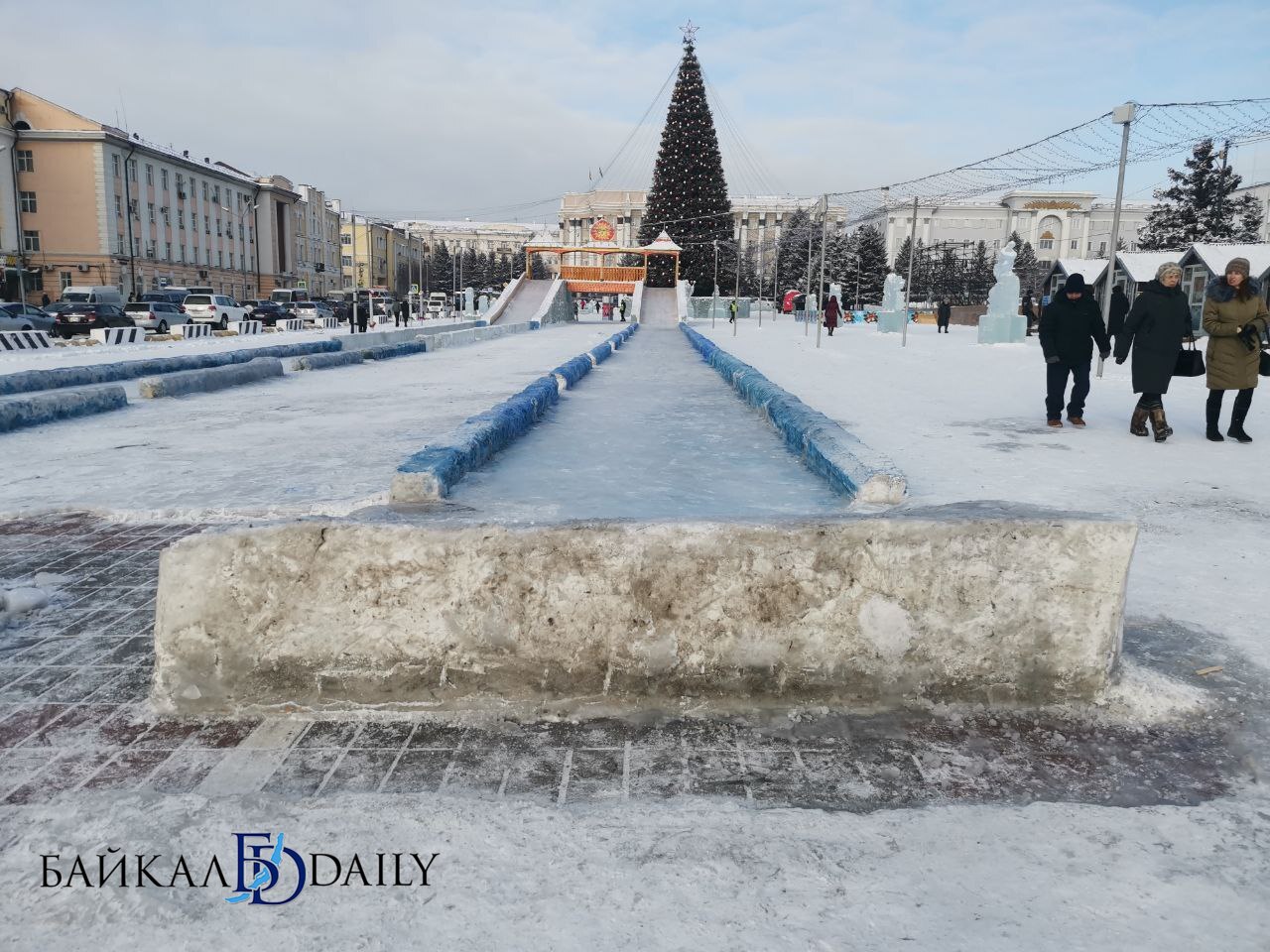 Горки в центре Улан-Удэ оборудовали «тормозами» | Байкал Daily - Новости  Бурятии и Улан-Удэ в реальном времени