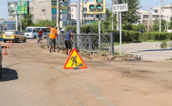 В Улан-Удэ ремонт чётной стороны ул. Терешковой завершат досрочно 