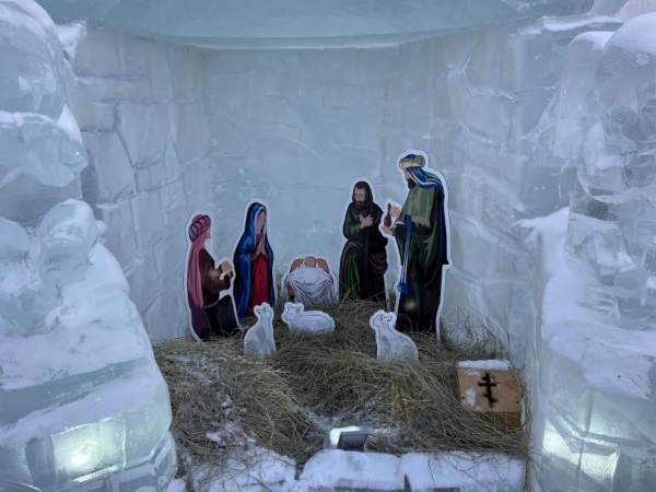 Рождественские традиции. Вертеп (снежный