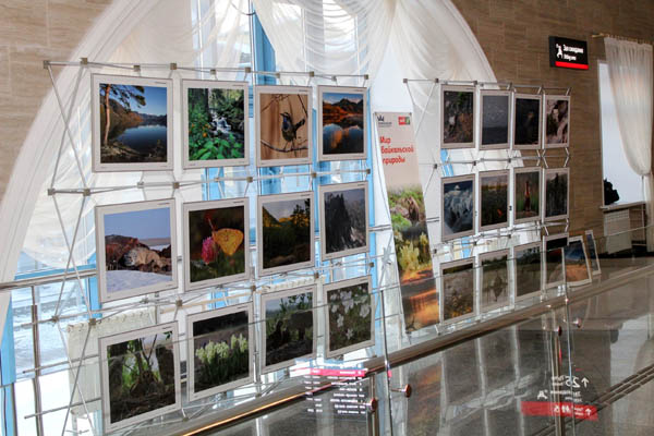 На вокзале Улан-Удэ открылась выставка о природе Байкала