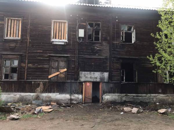 В центре Улан-Удэ горел нежилой барак 
