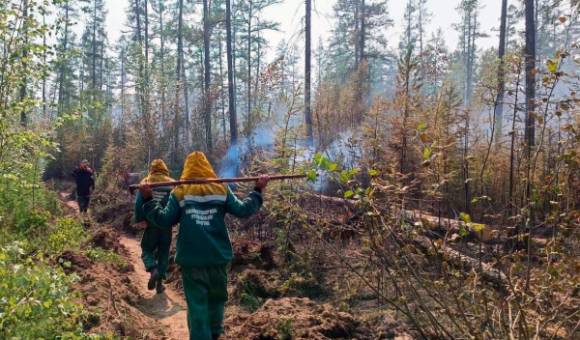 В Бурятии тушили два лесных пожара