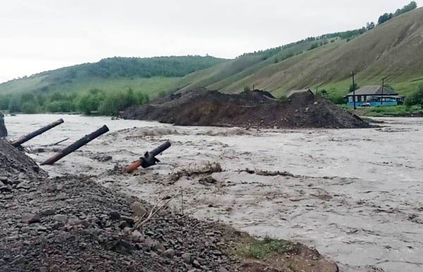Паводок на реках затопил районы Забайкалья