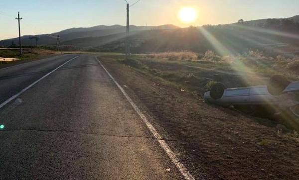 В Бурятии погиб водитель перевернувшейся машины 