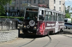 В Улан-Удэ с рельсов сошёл трамвай 
