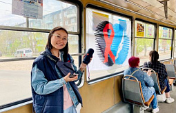 По Улан-Удэ проехал «профилактический трамвай» по ВИЧ-инфекции