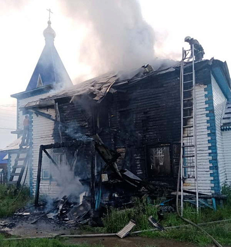 В Бурятии горела церковь