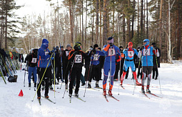 В Улан-Удэ сотрудники МЧС Бурятии соревновались в лыжной гонке