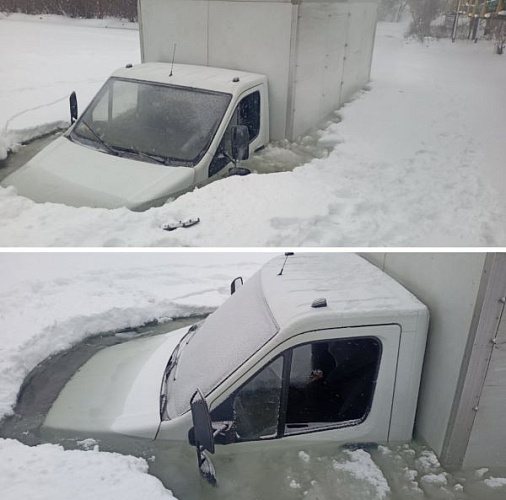 В Бурятии под лёд провалился автомобиль