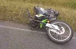 Мотоциклист без прав разбился в Бурятии